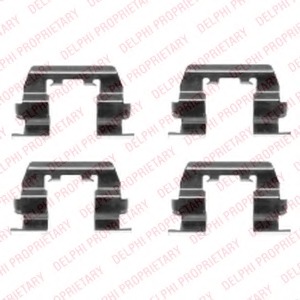 Set accesorii, placute frana LX0411 DELPHI - Componente/ accesorii frana Set accesorii, placute frana LX0411 DELPHI - Componente/ accesorii frana
