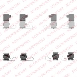 Set accesorii, placute frana LX0434 DELPHI - Componente/ accesorii frana