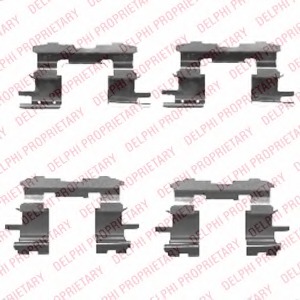 Set accesorii, placute frana LX0447 DELPHI - Componente/ accesorii frana Set accesorii, placute frana LX0447 DELPHI - Componente/ accesorii frana