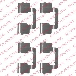 Set accesorii, placute frana LX0506 DELPHI - Componente/ accesorii frana