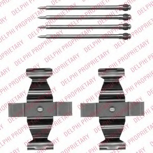 Set accesorii, placute frana LX0546 DELPHI - Componente/ accesorii frana Set accesorii, placute frana LX0546 DELPHI - Componente/ accesorii frana