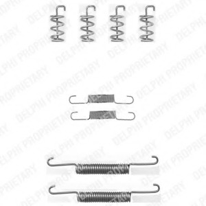 set accesorii, saboti frana parcare LY1325 DELPHI - Frana tambur