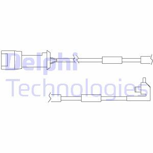 Set contacte avertizare, uzura placuta frana LZ0104 DELPHI - Frana disc Set contacte avertizare, uzura placuta frana LZ0104 DELPHI - Frana disc