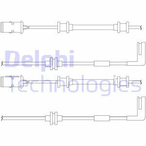 Set contacte avertizare, uzura placuta frana LZ0148 DELPHI - Componente/ accesorii frana