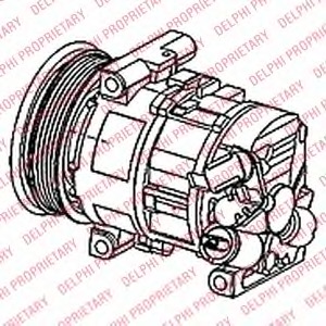 Compresor, climatizare TSP0155951 DELPHI - Compresor/piese Compresor, climatizare TSP0155951 DELPHI - Compresor/piese
