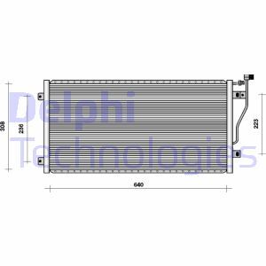 Condensator, climatizare TSP0225008 DELPHI - Radiator clima Condensator, climatizare TSP0225008 DELPHI - Radiator clima