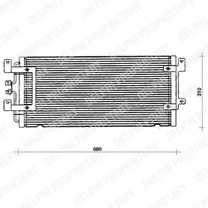 Condensator, climatizare TSP0225075 DELPHI - Radiator clima Condensator, climatizare TSP0225075 DELPHI - Radiator clima