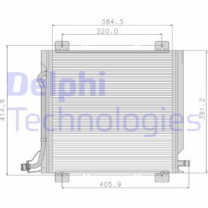 Condensator, climatizare TSP0225088 DELPHI - Radiator clima Condensator, climatizare TSP0225088 DELPHI - Radiator clima