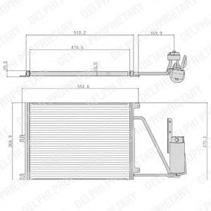 Condensator, climatizare TSP0225105 DELPHI - Radiator clima Condensator, climatizare TSP0225105 DELPHI - Radiator clima