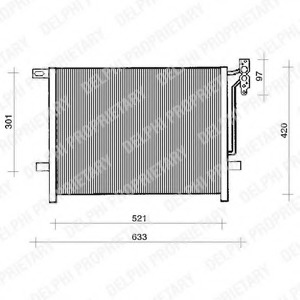 Condensator, climatizare TSP0225118 DELPHI - Radiator clima