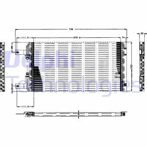 Condensator, climatizare TSP0225168 DELPHI - Radiator clima Condensator, climatizare TSP0225168 DELPHI - Radiator clima