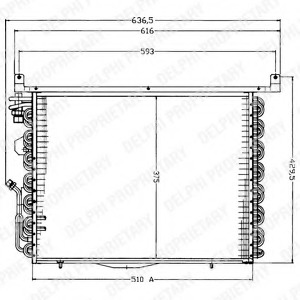 Condensator, climatizare TSP0225192 DELPHI - Radiator clima Condensator, climatizare TSP0225192 DELPHI - Radiator clima