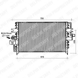 Condensator, climatizare TSP0225195 DELPHI - Radiator clima Condensator, climatizare TSP0225195 DELPHI - Radiator clima