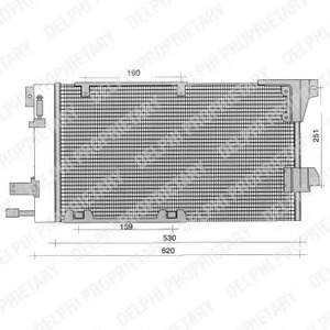 Condensator, climatizare TSP0225196 DELPHI - Radiator clima Condensator, climatizare TSP0225196 DELPHI - Radiator clima