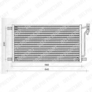 Condensator, climatizare TSP0225236 DELPHI - Radiator clima Condensator, climatizare TSP0225236 DELPHI - Radiator clima