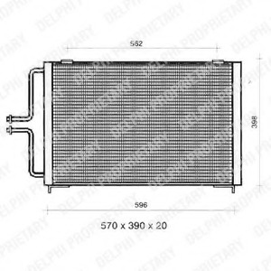 Condensator, climatizare TSP0225362 DELPHI - Radiator clima