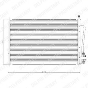 Condensator, climatizare TSP0225459 DELPHI - Radiator clima