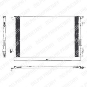 Condensator, climatizare TSP0225463 DELPHI - Radiator clima Condensator, climatizare TSP0225463 DELPHI - Radiator clima
