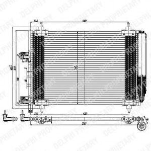 Condensator, climatizare TSP0225537 DELPHI - Radiator clima Condensator, climatizare TSP0225537 DELPHI - Radiator clima