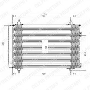 Condensator, climatizare TSP0225548 DELPHI - Radiator clima Condensator, climatizare TSP0225548 DELPHI - Radiator clima