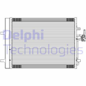 Condensator, climatizare TSP0225689 DELPHI - Radiator clima Condensator, climatizare TSP0225689 DELPHI - Radiator clima