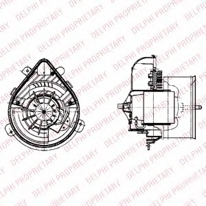 Ventilator, habitaclu TSP0545024 DELPHI - Motor ventilator/piese