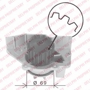 pompa apa WP1862 DELPHI - Pompa apa/ garnitura