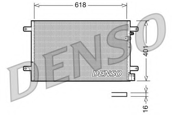 Condensator, climatizare DCN02006 DENSO - Radiator clima Condensator, climatizare DCN02006 DENSO - Radiator clima
