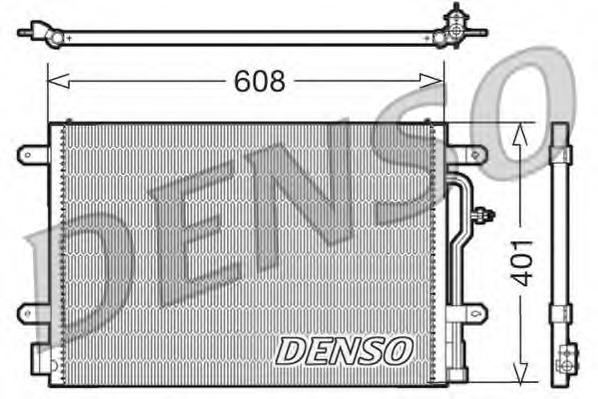 Condensator, climatizare DCN02012 DENSO - Radiator clima Condensator, climatizare DCN02012 DENSO - Radiator clima