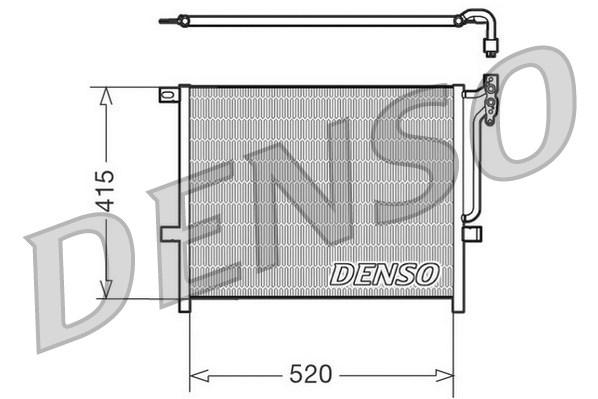 Condensator, climatizare DCN05010 DENSO - Radiator clima