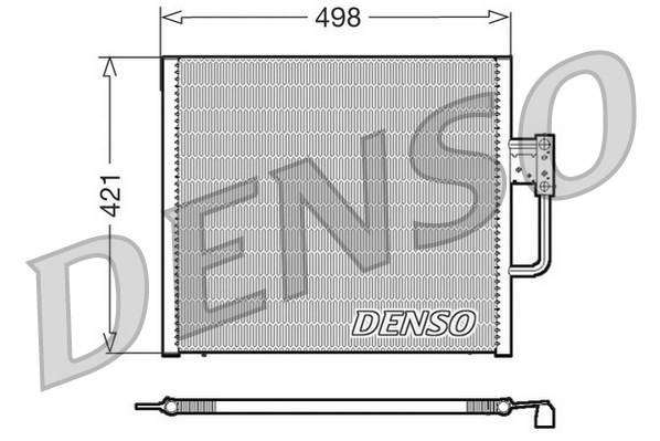 Condensator, climatizare DCN05015 DENSO - Radiator clima