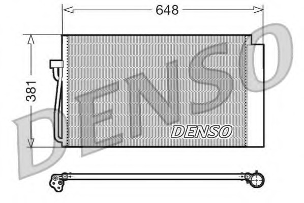 Condensator, climatizare DCN05017 DENSO - Radiator clima Condensator, climatizare DCN05017 DENSO - Radiator clima