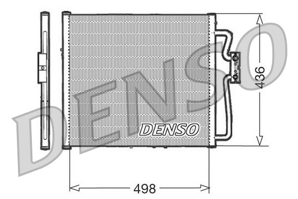 Condensator, climatizare DCN05019 DENSO - Radiator clima