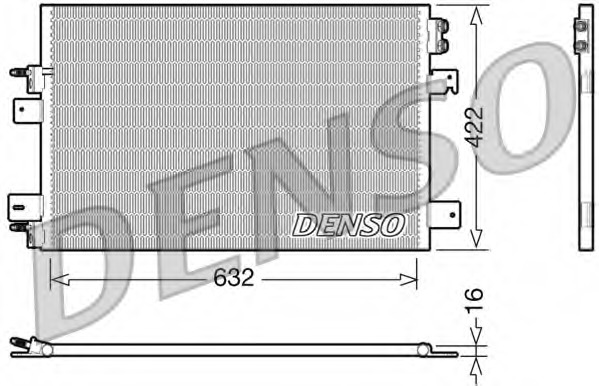 Condensator, climatizare DCN06007 DENSO - Radiator clima Condensator, climatizare DCN06007 DENSO - Radiator clima