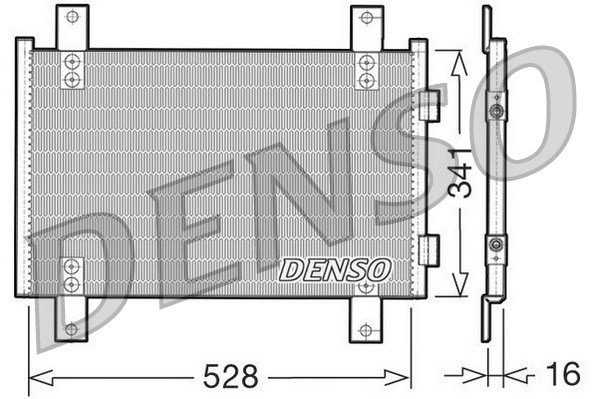 Condensator, climatizare DCN07001 DENSO - Radiator clima Condensator, climatizare DCN07001 DENSO - Radiator clima