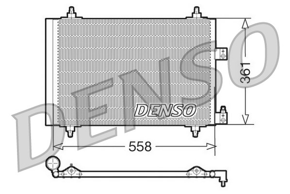 Condensator, climatizare DCN07005 DENSO - Radiator clima Condensator, climatizare DCN07005 DENSO - Radiator clima
