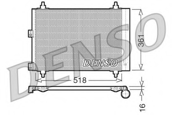 Condensator, climatizare DCN07006 DENSO - Radiator clima Condensator, climatizare DCN07006 DENSO - Radiator clima