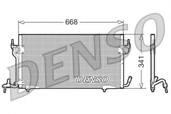 Condensator, climatizare DCN07010 DENSO - Radiator clima Condensator, climatizare DCN07010 DENSO - Radiator clima
