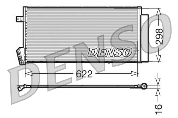 Condensator, climatizare DCN09018 DENSO - Radiator clima Condensator, climatizare DCN09018 DENSO - Radiator clima