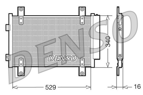 Condensator, climatizare DCN09049 DENSO - Radiator clima Condensator, climatizare DCN09049 DENSO - Radiator clima