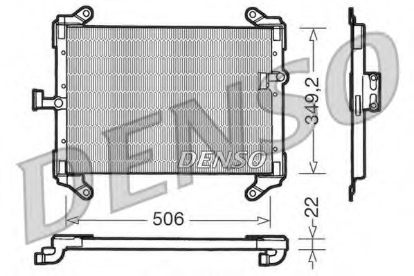 Condensator, climatizare DCN09050 DENSO - Radiator clima Condensator, climatizare DCN09050 DENSO - Radiator clima