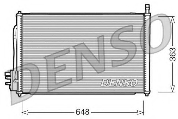 Condensator, climatizare DCN10006 DENSO - Radiator clima Condensator, climatizare DCN10006 DENSO - Radiator clima