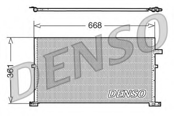 Condensator, climatizare DCN10013 DENSO - Radiator clima Condensator, climatizare DCN10013 DENSO - Radiator clima