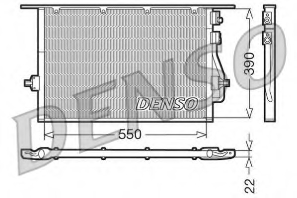 Condensator, climatizare DCN10014 DENSO - Radiator clima Condensator, climatizare DCN10014 DENSO - Radiator clima