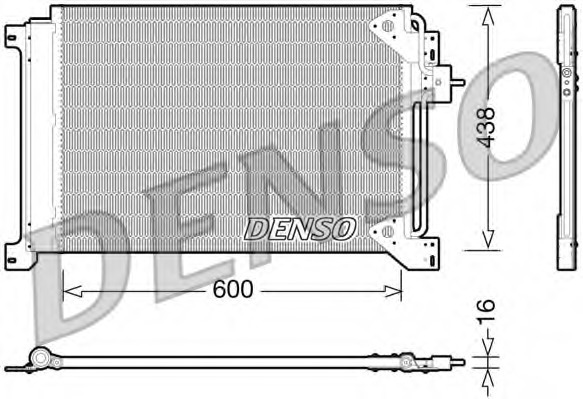 Condensator, climatizare DCN12004 DENSO - Radiator clima Condensator, climatizare DCN12004 DENSO - Radiator clima