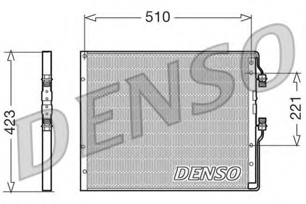 Condensator, climatizare DCN12100 DENSO - Radiator clima Condensator, climatizare DCN12100 DENSO - Radiator clima