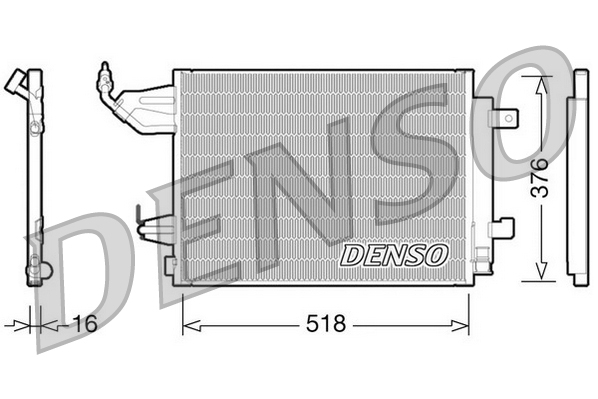 Condensator, climatizare DCN16001 DENSO - Radiator clima Condensator, climatizare DCN16001 DENSO - Radiator clima