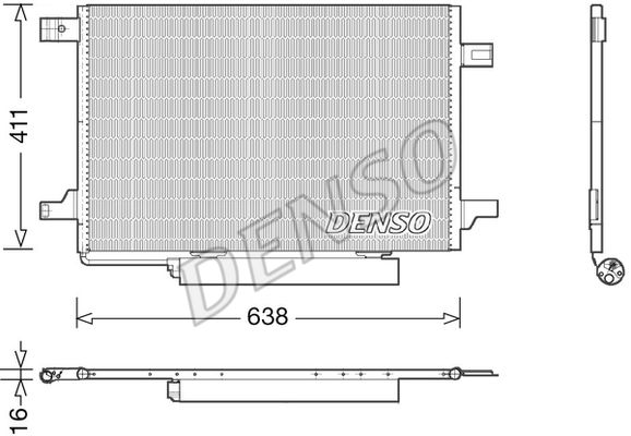 Condensator, climatizare DCN17004 DENSO - Radiator clima Condensator, climatizare DCN17004 DENSO - Radiator clima