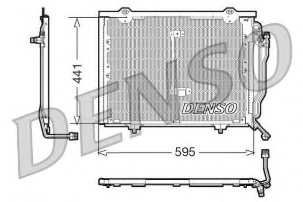 Condensator, climatizare DCN17012 DENSO - Radiator clima