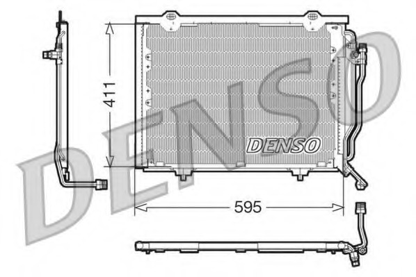Condensator, climatizare DCN17016 DENSO - Radiator clima